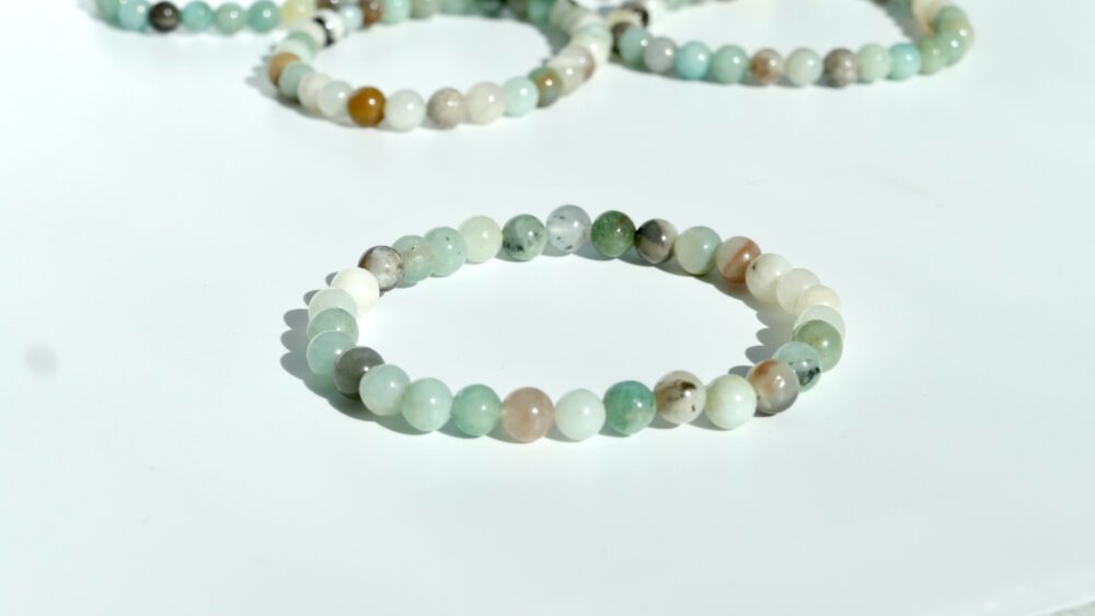 amazoniet armbandje met 6 mm kralen
