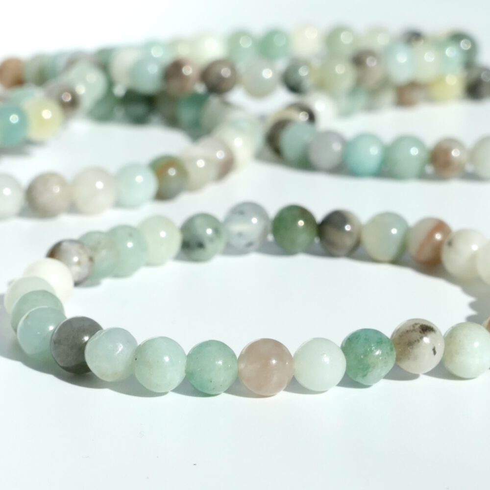 Amazoniet armbandje met 6 mm kralen
