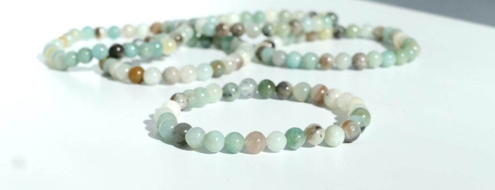 Amazoniet armbandje met 6 mm kralen
