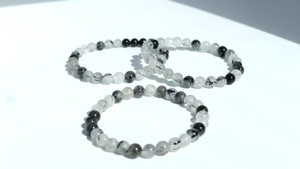 Toermalijn in kwarts armband