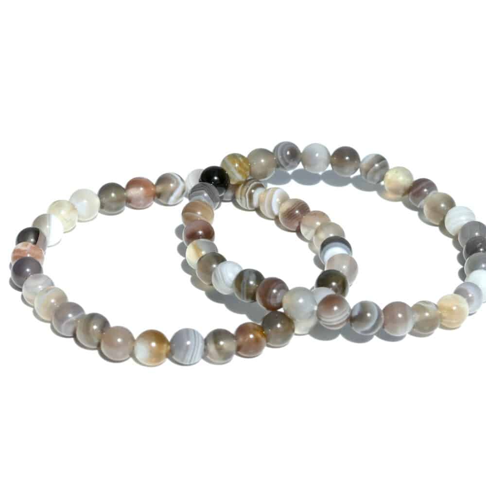 Botswana agaat armband met 6 mm kralen