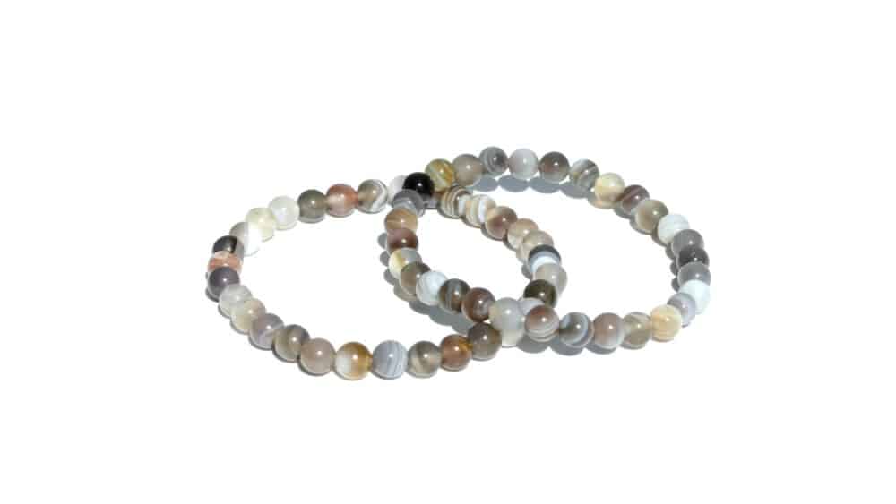 Botswana agaat armband met 6 mm kralen