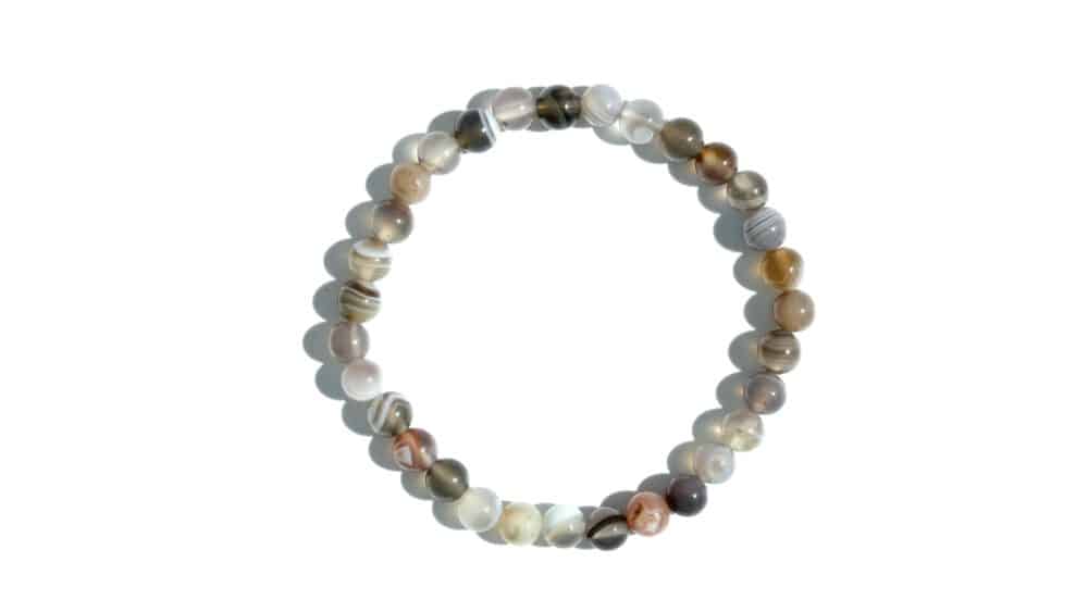 Botswana agaat armband met 6 mm kralen