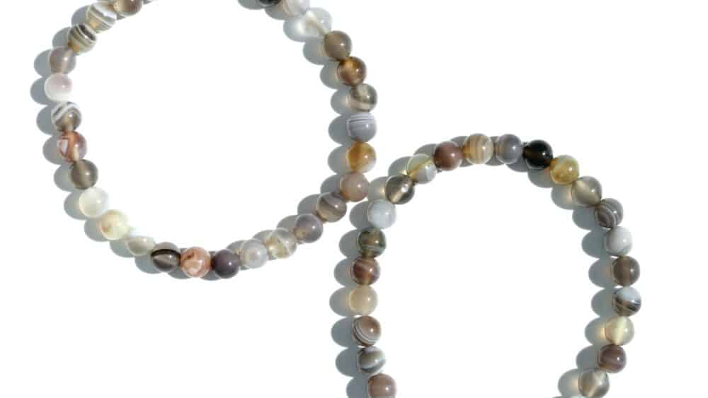 botswana agaat armband met 6 mm kralen