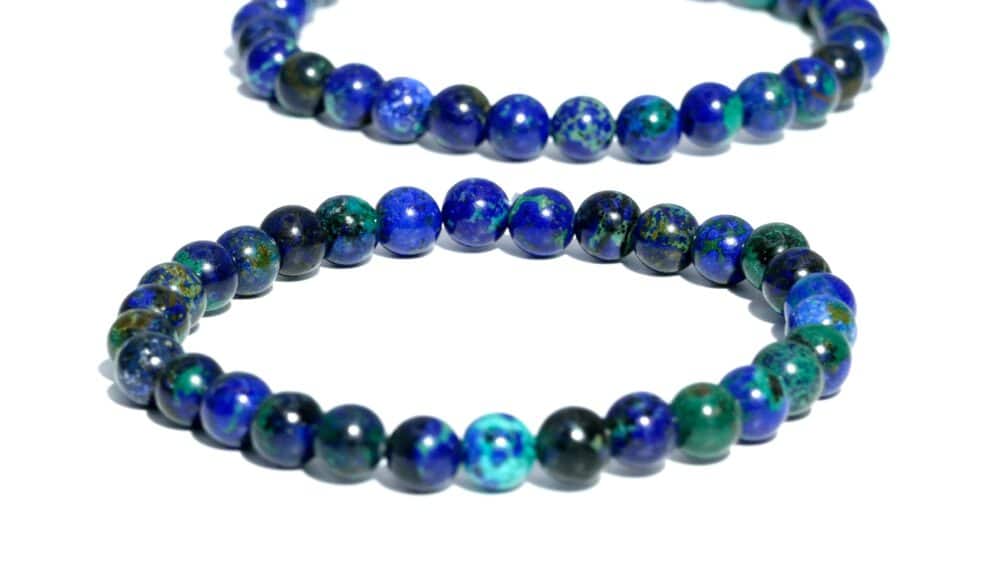 armband van azuriet-malachiet