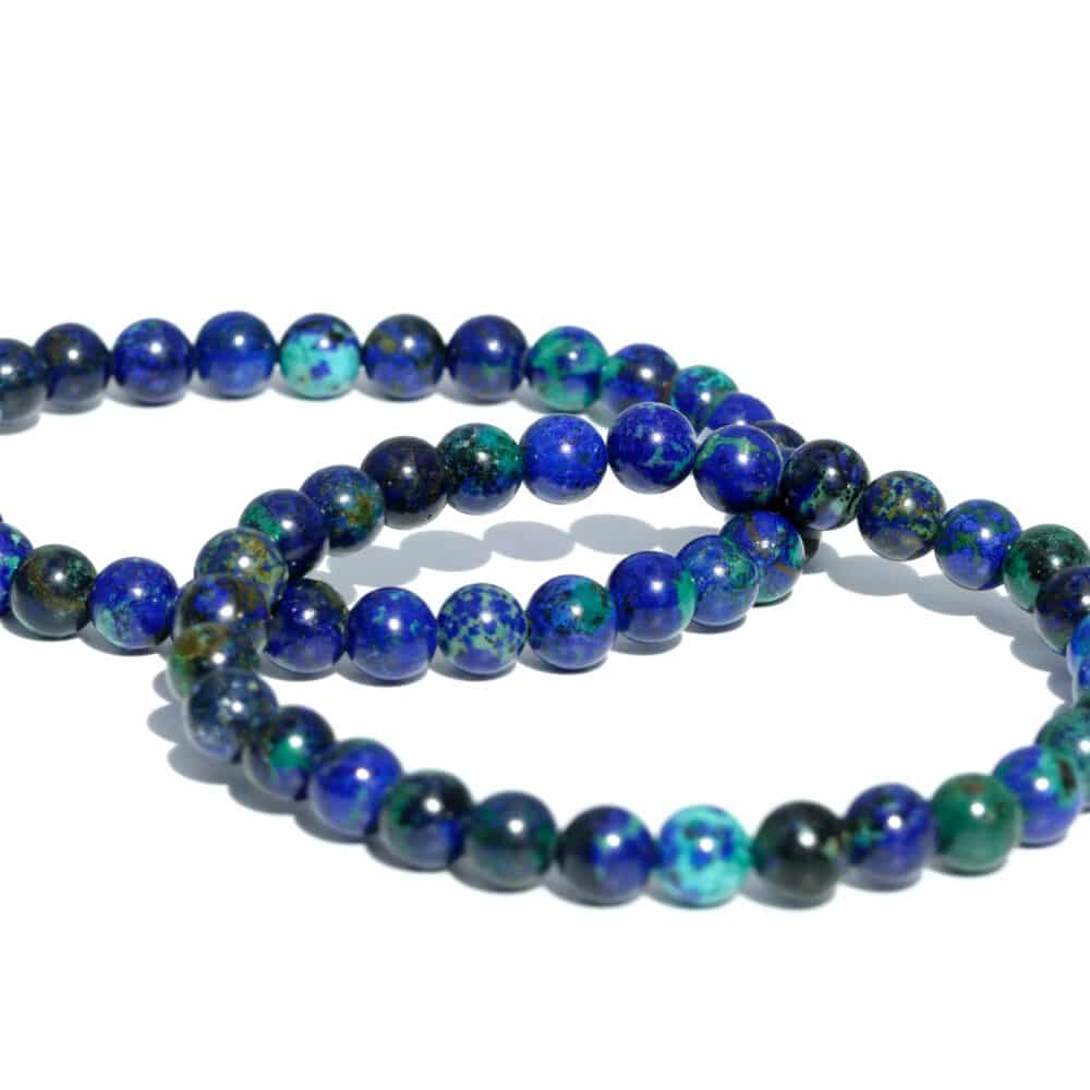 Armband van azuriet-malachiet