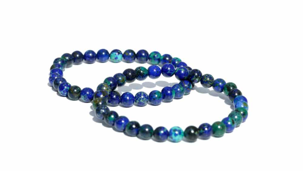 Armband van azuriet-malachiet