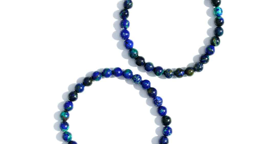 armband van azuriet-malachiet