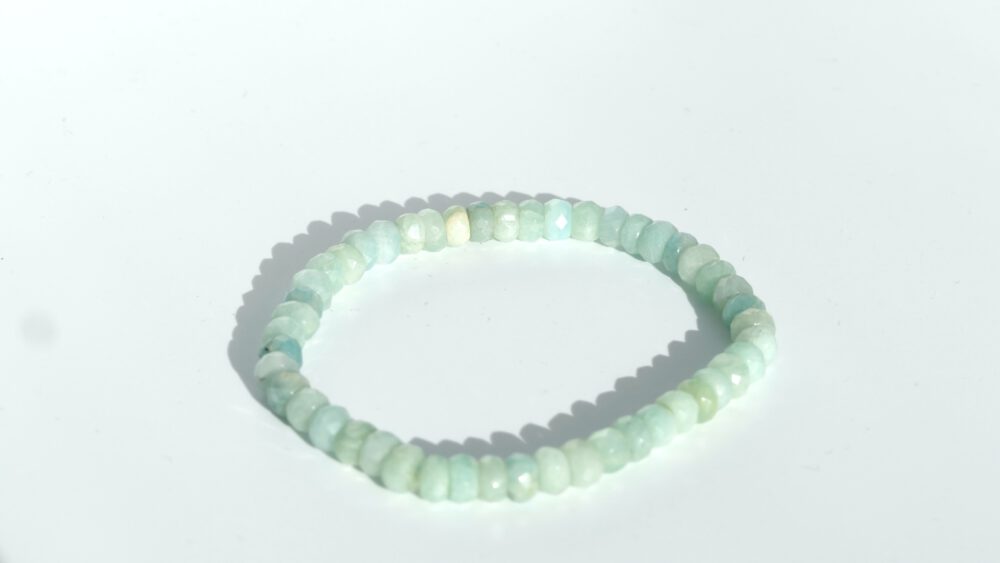 amazoniet armband facet geslepen kralen 6mm