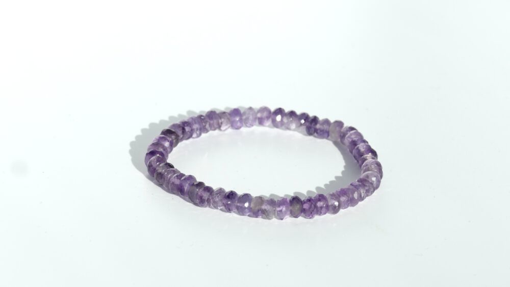 amethist armband facet geslepen kralen 6mm