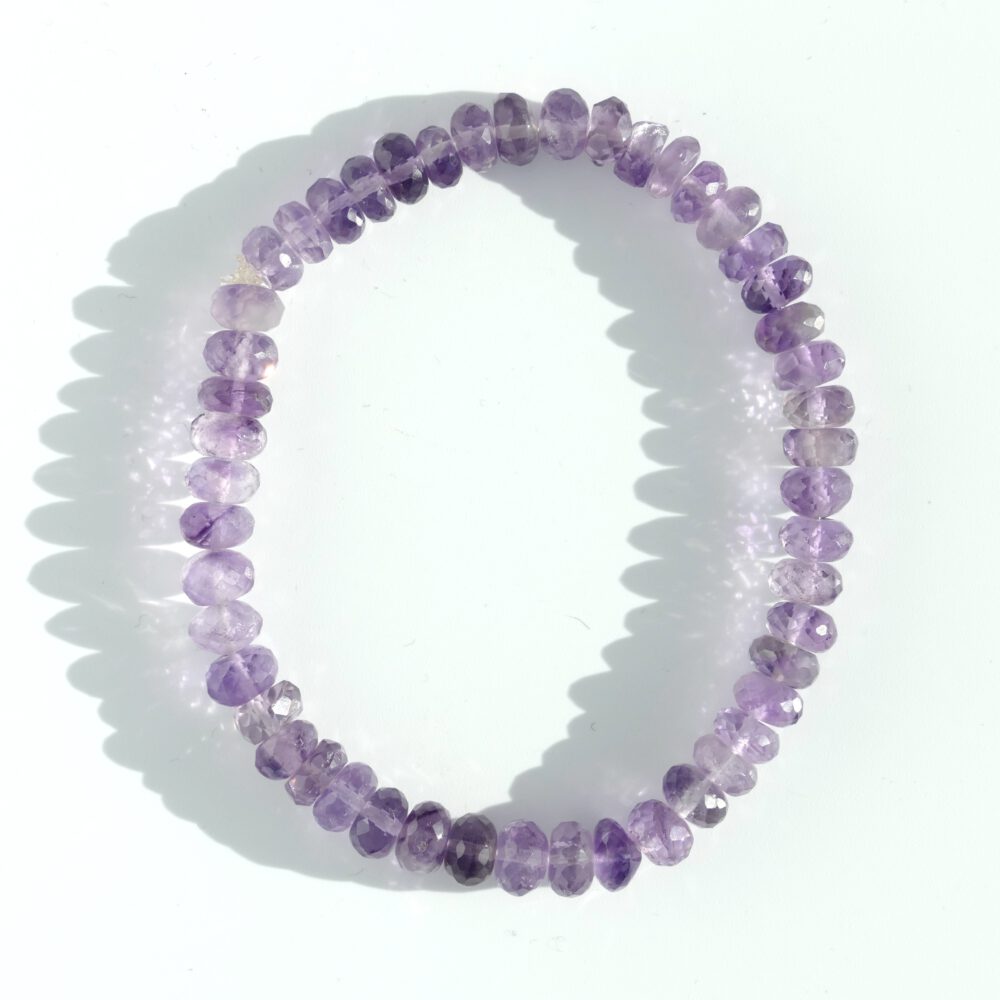 amethist armband facet geslepen kralen 6mm