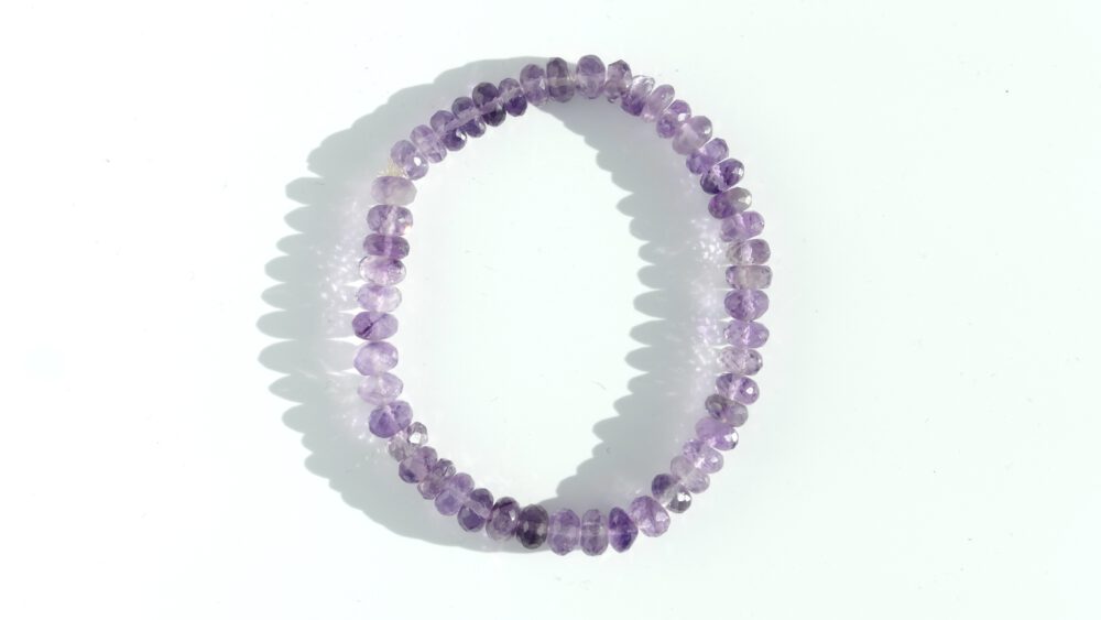 amethist armband facet geslepen kralen 6mm
