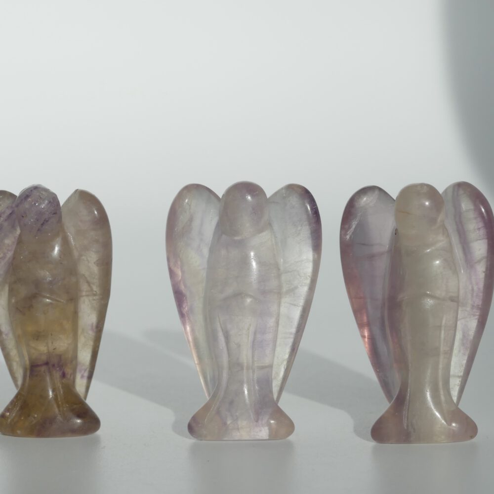 Fluoriet engeltjes 4cm