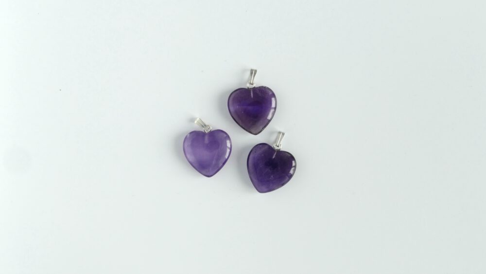 amethist hartje hanger ketting