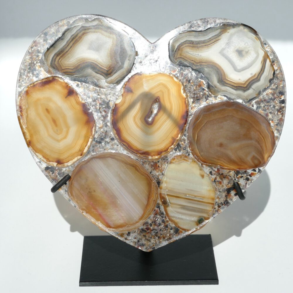 agaat schijf kunstwerk