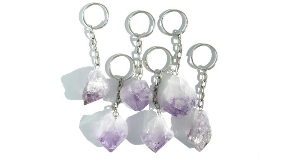 amethist sleutelhangers