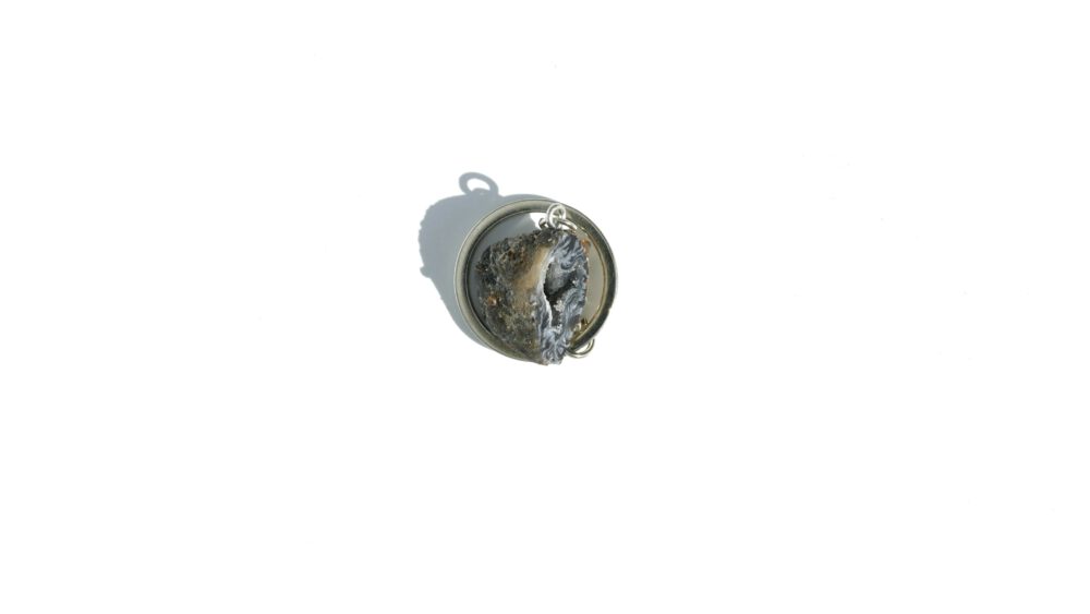 agaat geode sleutelhanger