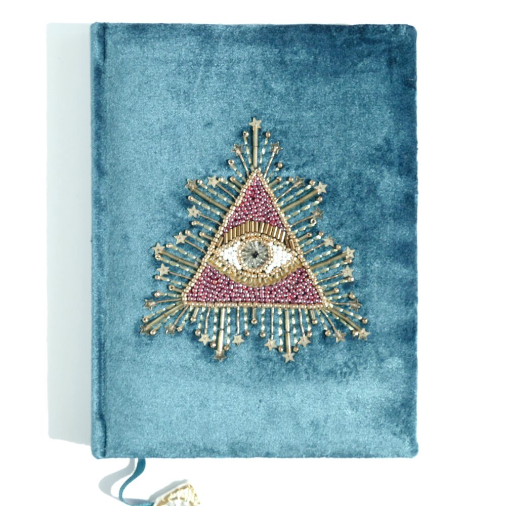 journal notitieboek fluweel illuminatie oog