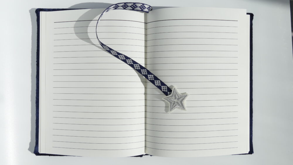 journal notitieboek fluweel maan ster