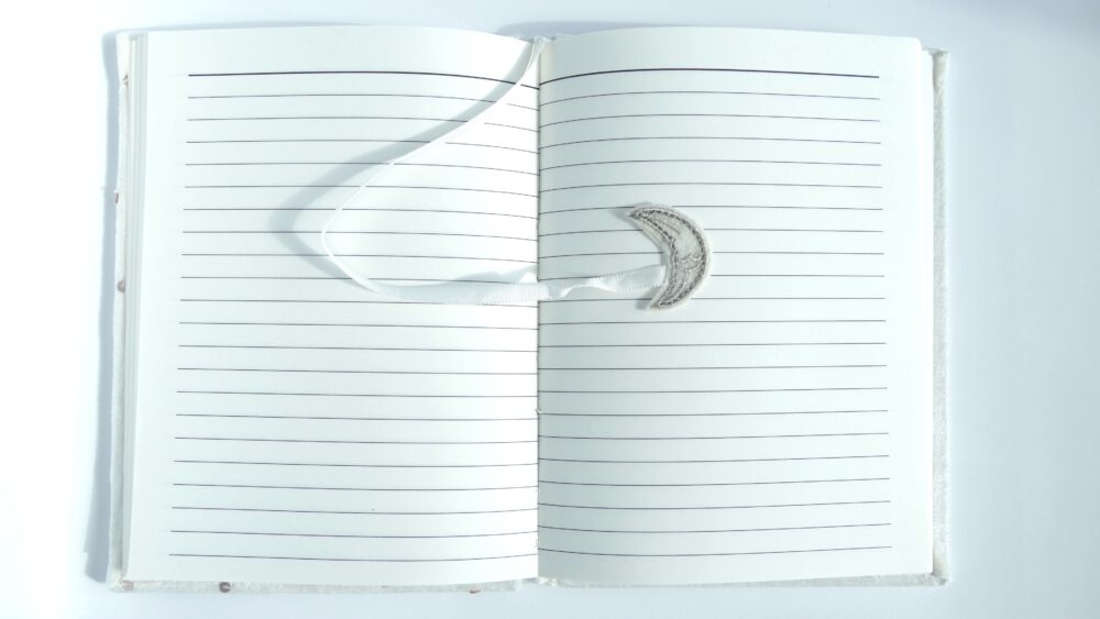journal notitieboek fluweel zon maan