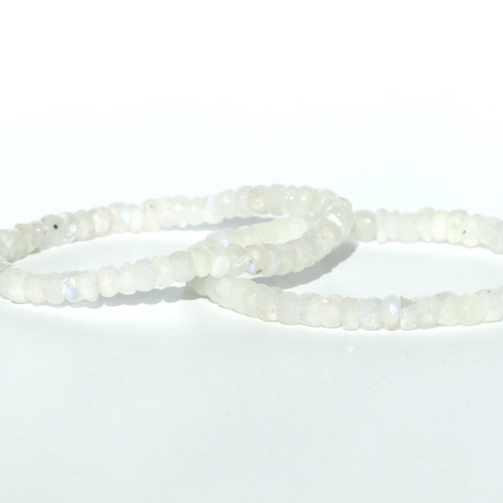 maansteen armband facet geslepen kralen 8mm