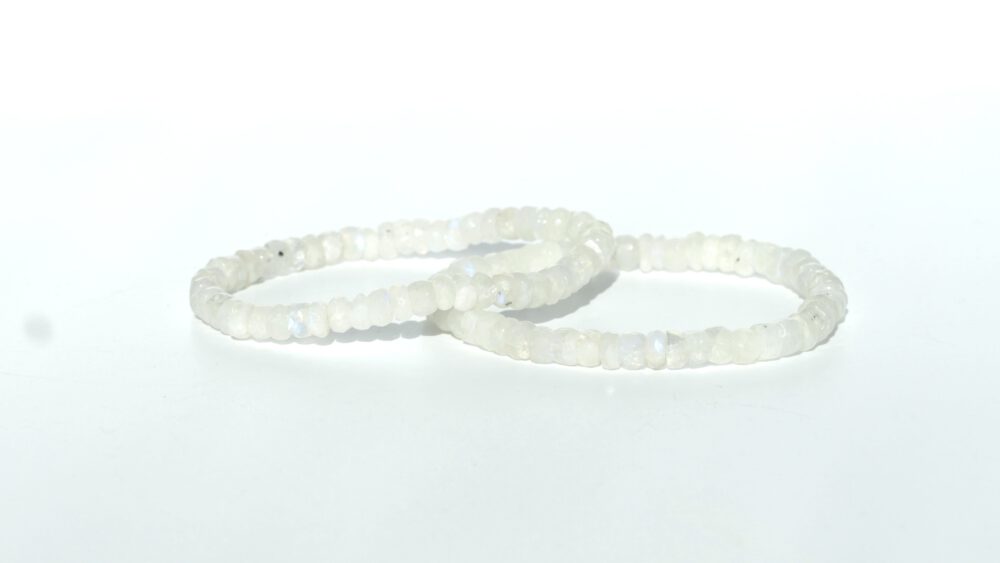 maansteen armband facet geslepen kralen 8mm