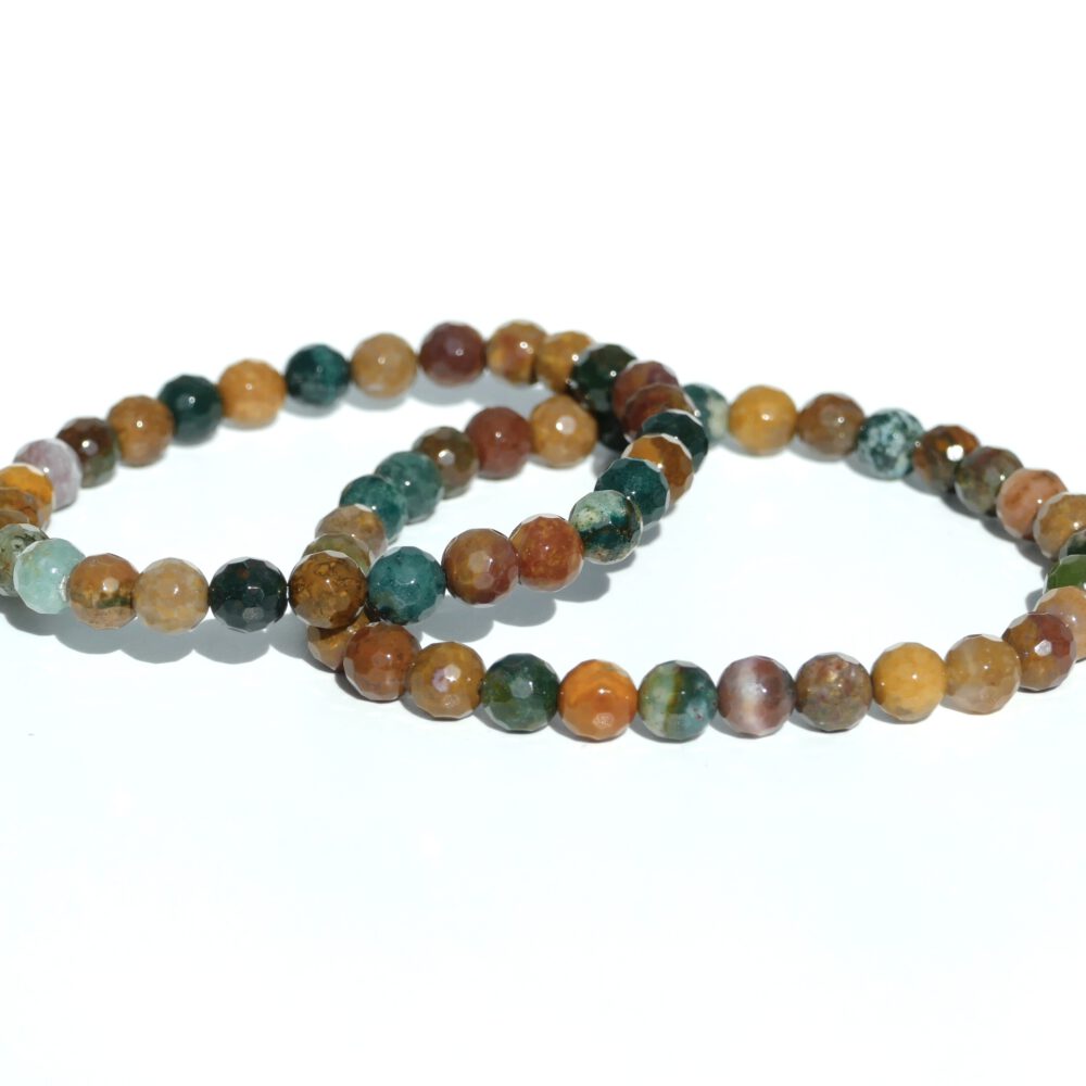 oceaan jaspis armband facet 6mm