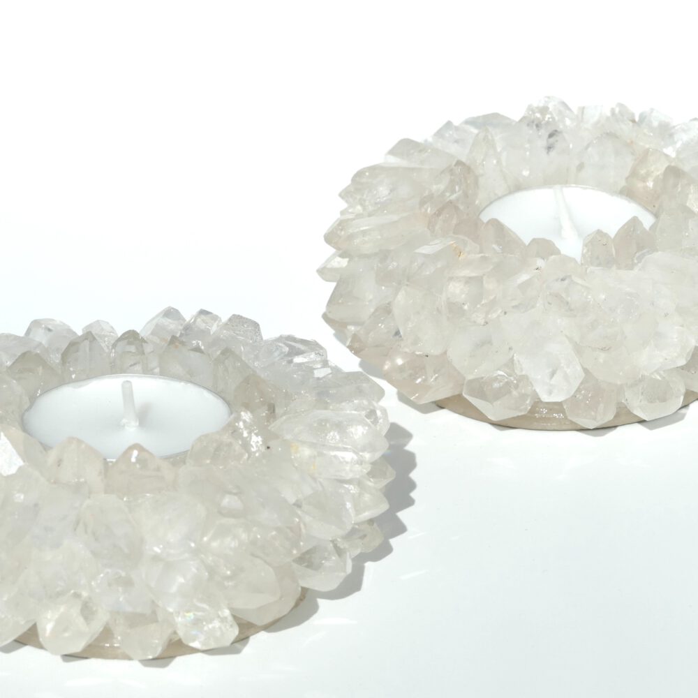 theelichthouder bergkristal